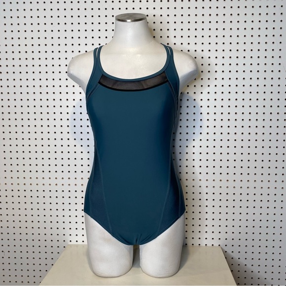 Sweaty Betty | Dolphin Swimsuit in Teal Blue Green Sz. M - Picture 2 of 8